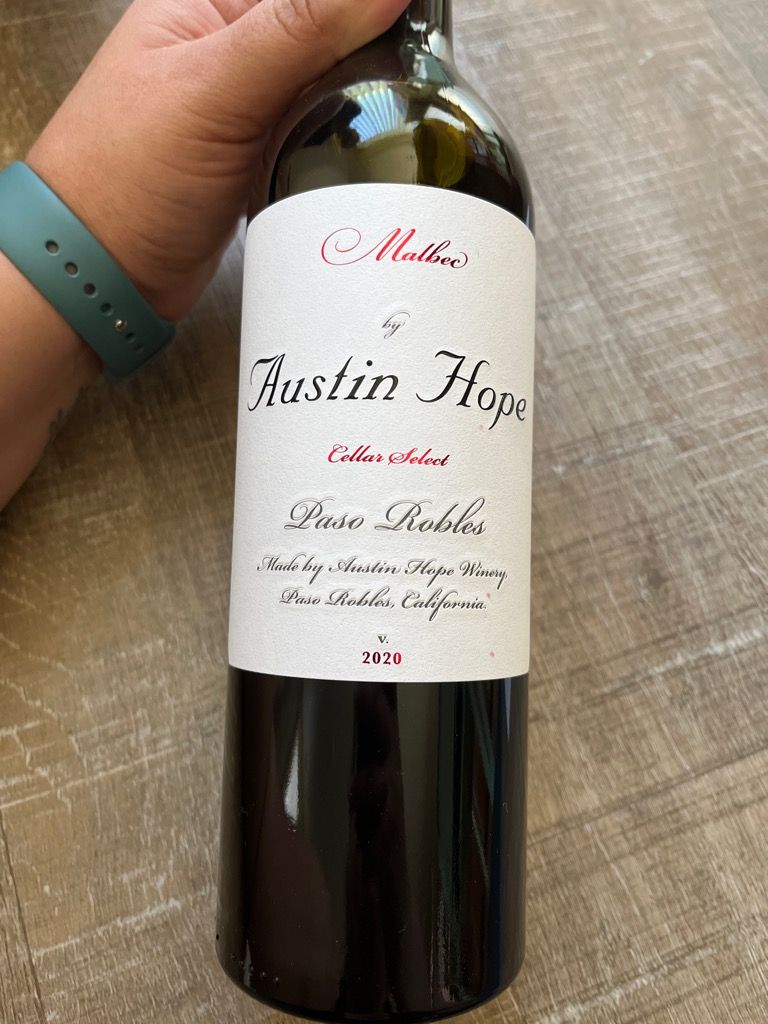 2020 Austin Hope Malbec Cellar Select, USA, California, Central Coast