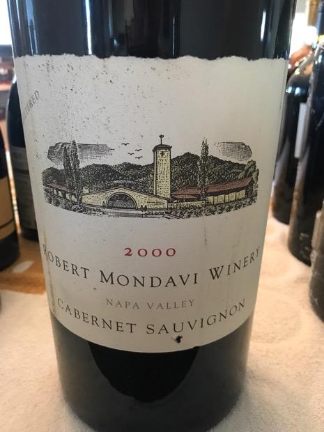 2000 Robert Mondavi Winery Cabernet Sauvignon Napa Valley - CellarTracker