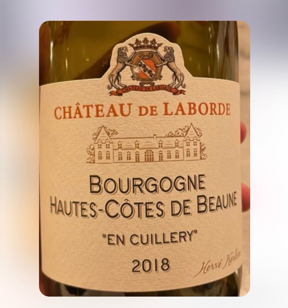 Château de Laborde Bourgogne 2020 2020 Château de Laborde Bourgogne Hautes-Côtes de Beaune En