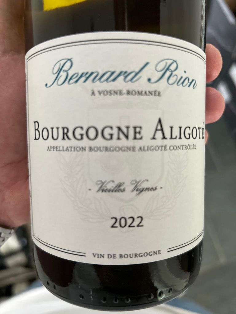 2022 Bernard Rion Bourgogne-Aligoté Vieilles Vignes - CellarTracker
