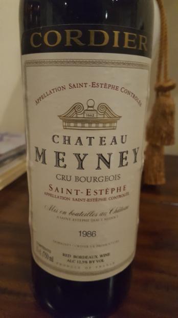 1986 Château Meyney - CellarTracker