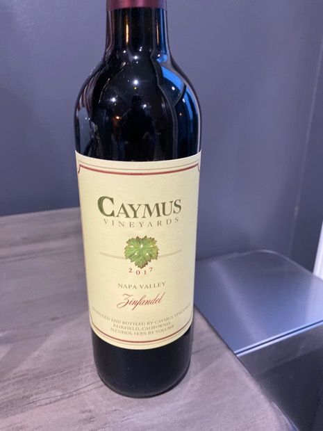 2018 Caymus Zinfandel - CellarTracker