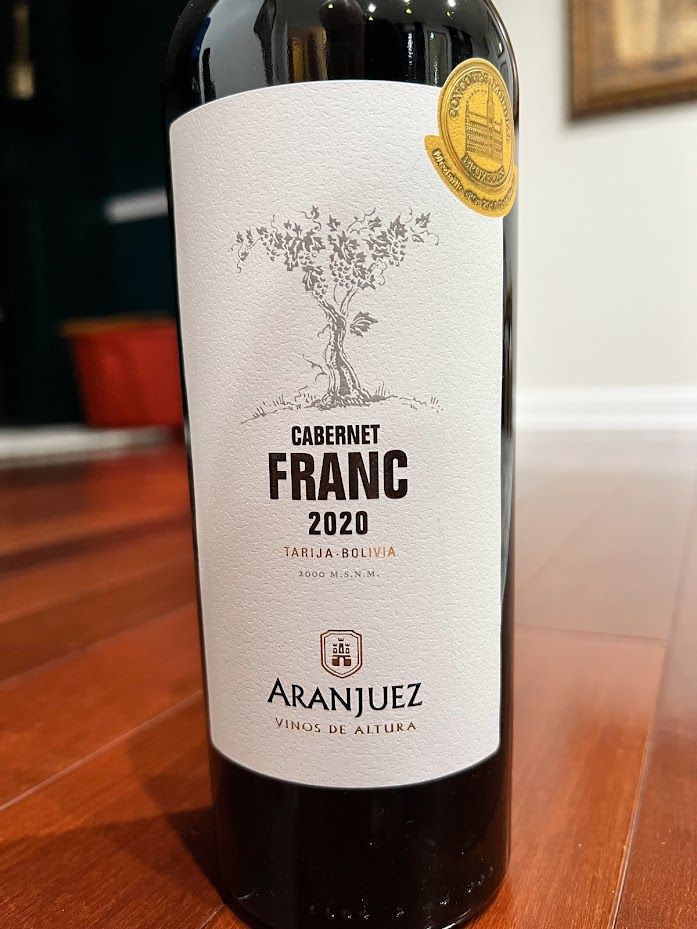 2020 Aranjuez Cabernet Franc - CellarTracker