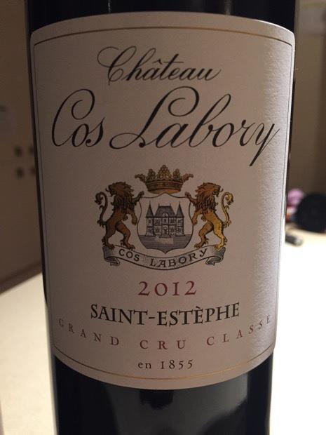 2012 Château Cos Labory, France, Bordeaux, Médoc, St. Estèphe ...