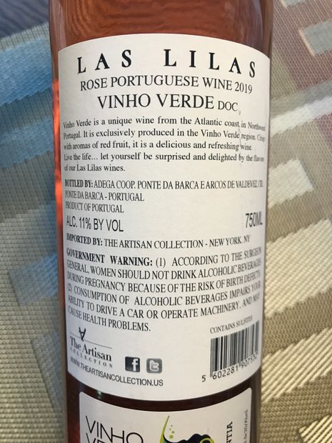 The artisan collection las lilas Rose glass 750ml (5602281907532)