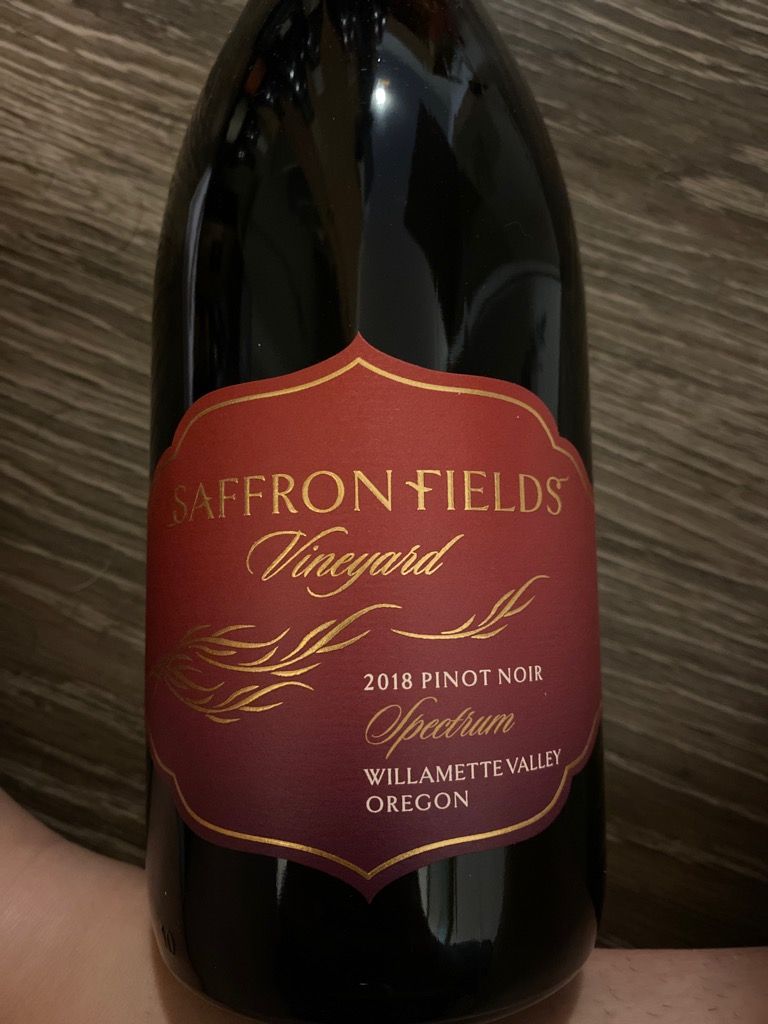 2018 Saffron Fields Vineyard Pinot Noir Spectrum, USA, Oregon