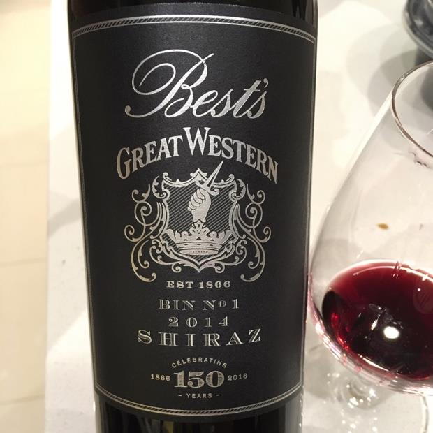 2014 Best's Great Western Shiraz Bin No 1, Australia, Victoria, Western