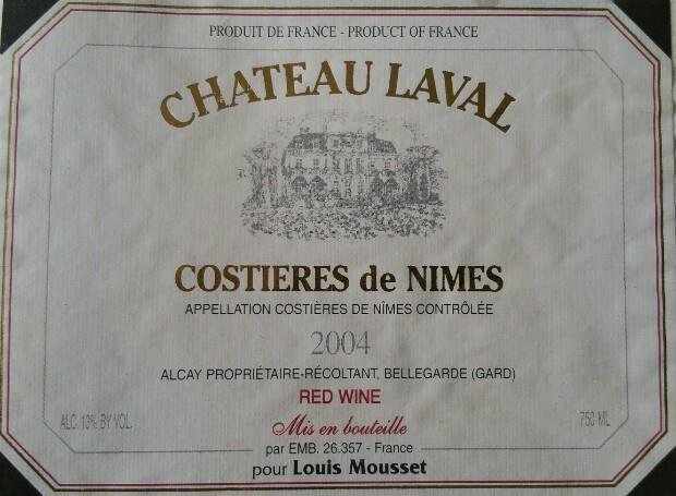 Costières de Nîmes 2004 赤ワイン 750ml 2004 Château Laval Costières-de-Nîmes - CellarTracker