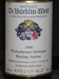 1976 Dr. Bürklin-Wolf Wachenheimer Gerümpel Riesling Auslese