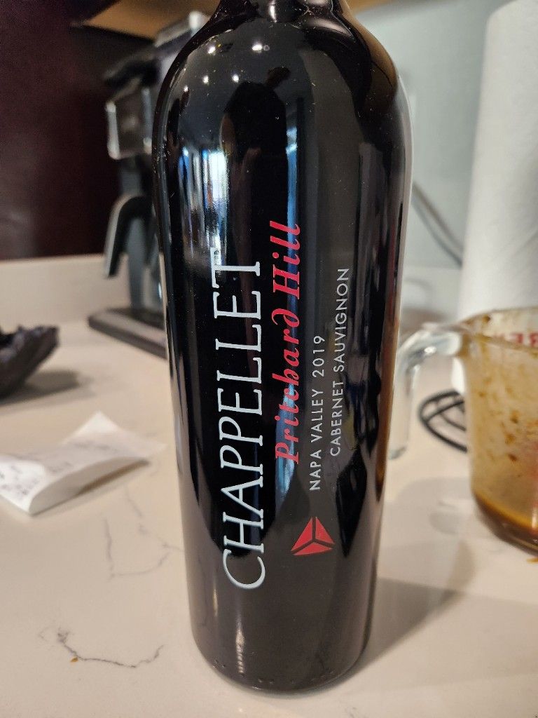 2019 Chappellet Cabernet Sauvignon Pritchard Hill Estate Vineyard