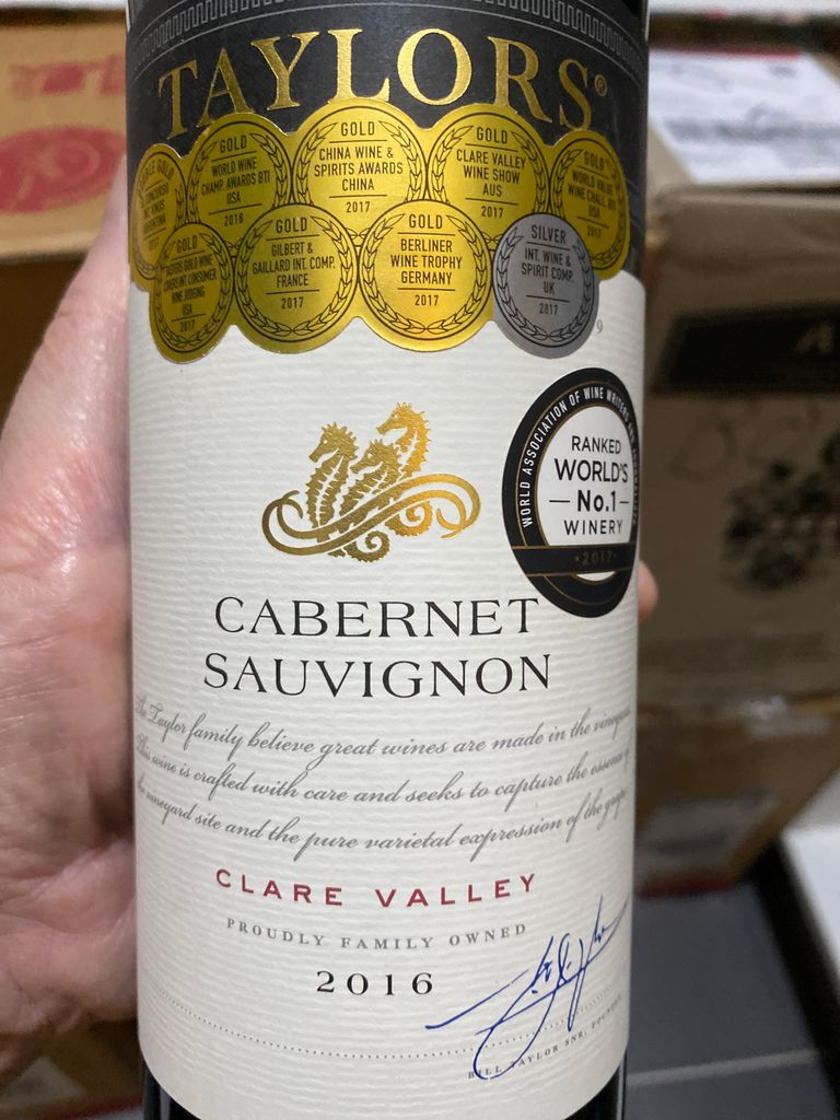 2016 Taylors Cabernet Sauvignon Clare Valley - CellarTracker