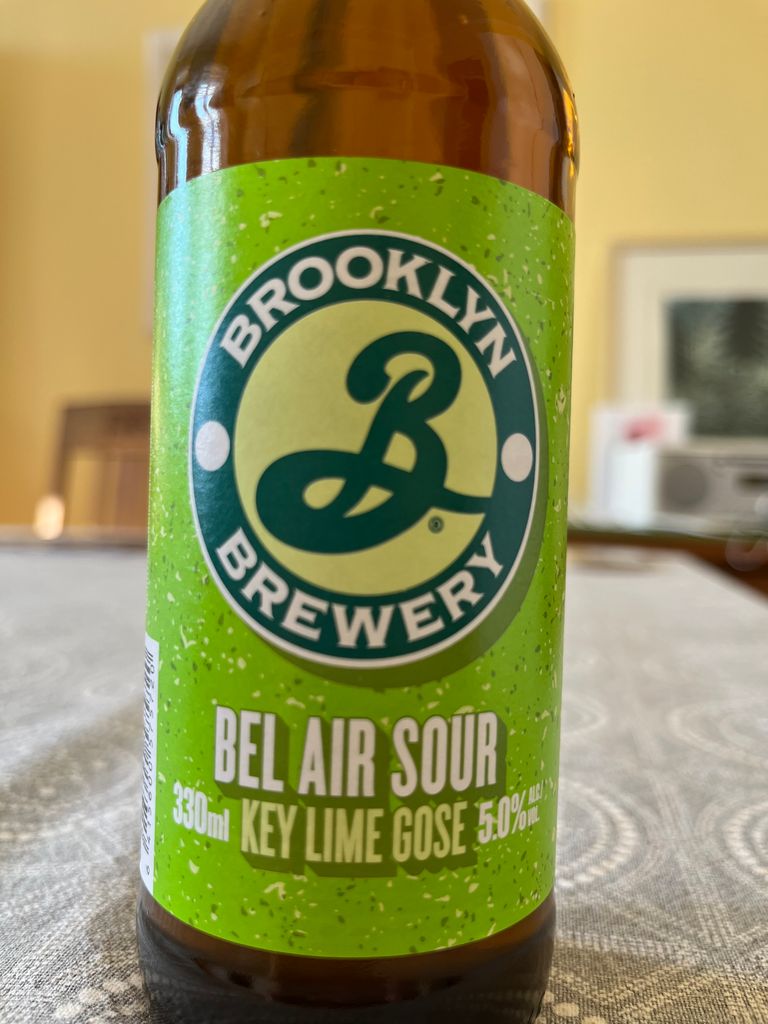 NV Brooklyn Brewery Bel Air Sour Key Lime Gose, USA, New York