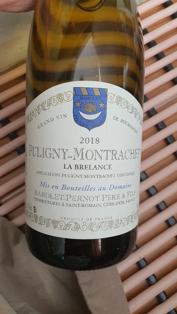 2018 Barolet-Pernot Pere Et Fils Puligny-Montrachet La Brelance, France ...