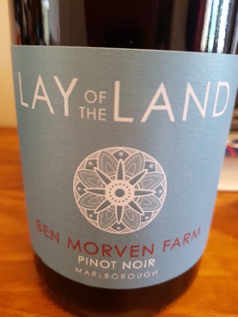 Lay of the land ben morven farm pinot noir 2016 2016 Lay Of The Land Pinot Noir Ben Morven Farm Mike Paterson New Zealand South Island Marlborough Cellartracker