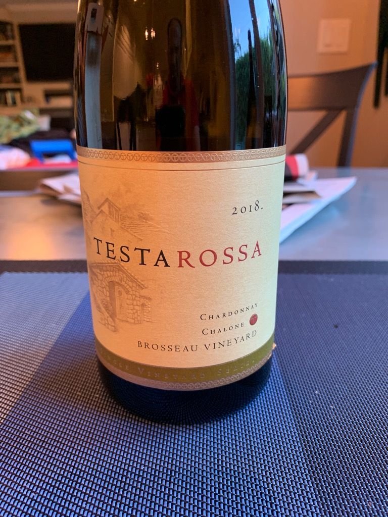 2018 Testarossa Chardonnay Brosseau Vineyard, USA, California, Central