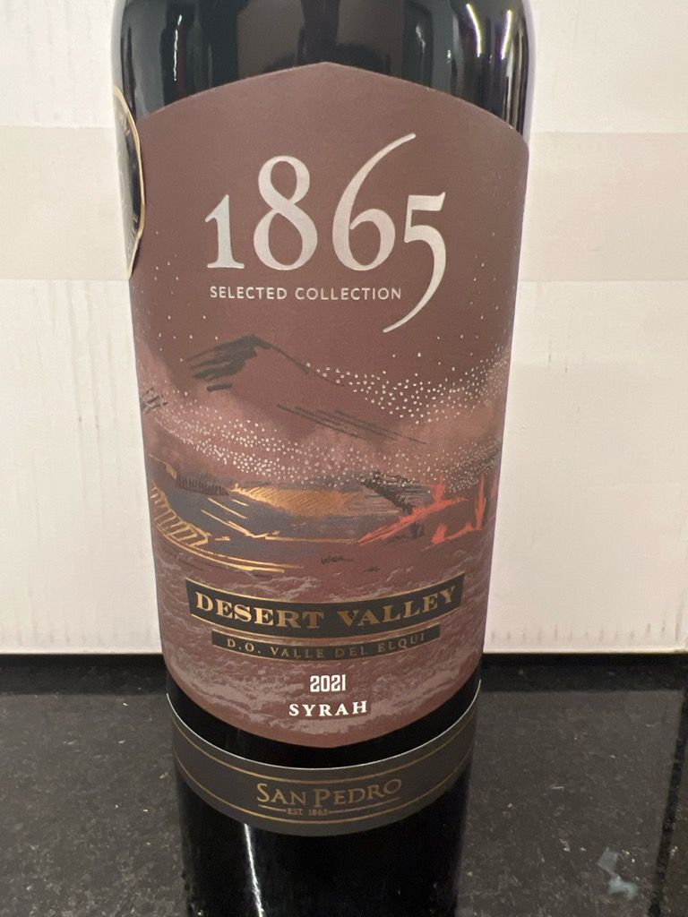 「1865 Desert Valley Syrah（サン・ペドロ）ギフトセット Vina San Pedro 1865 Selected Collection Syrah Desert Valley 2019