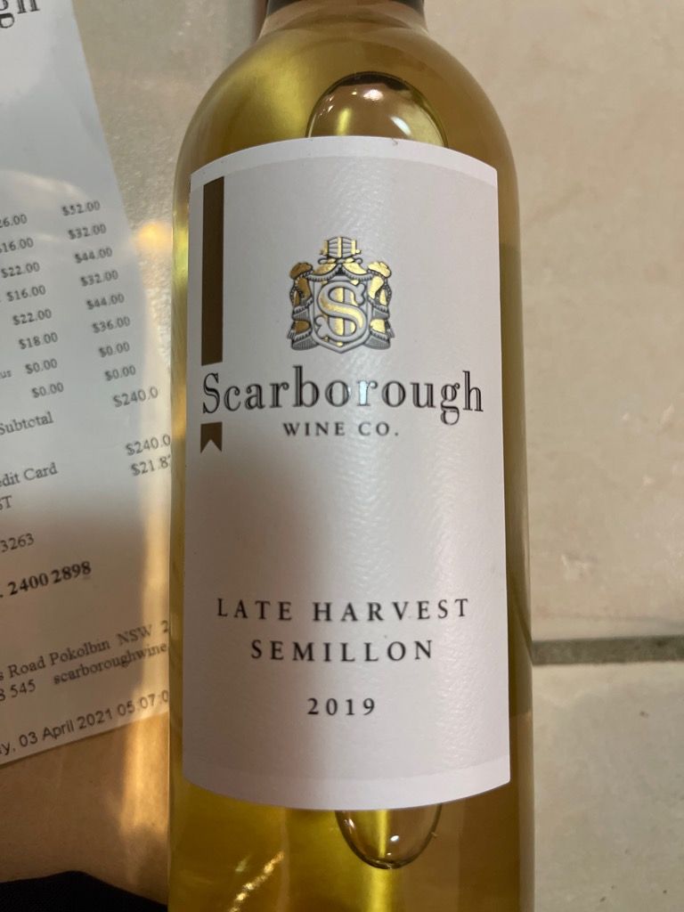 2019 Scarborough Wine Co Sémillon Late Harvest, Australia, New South ...