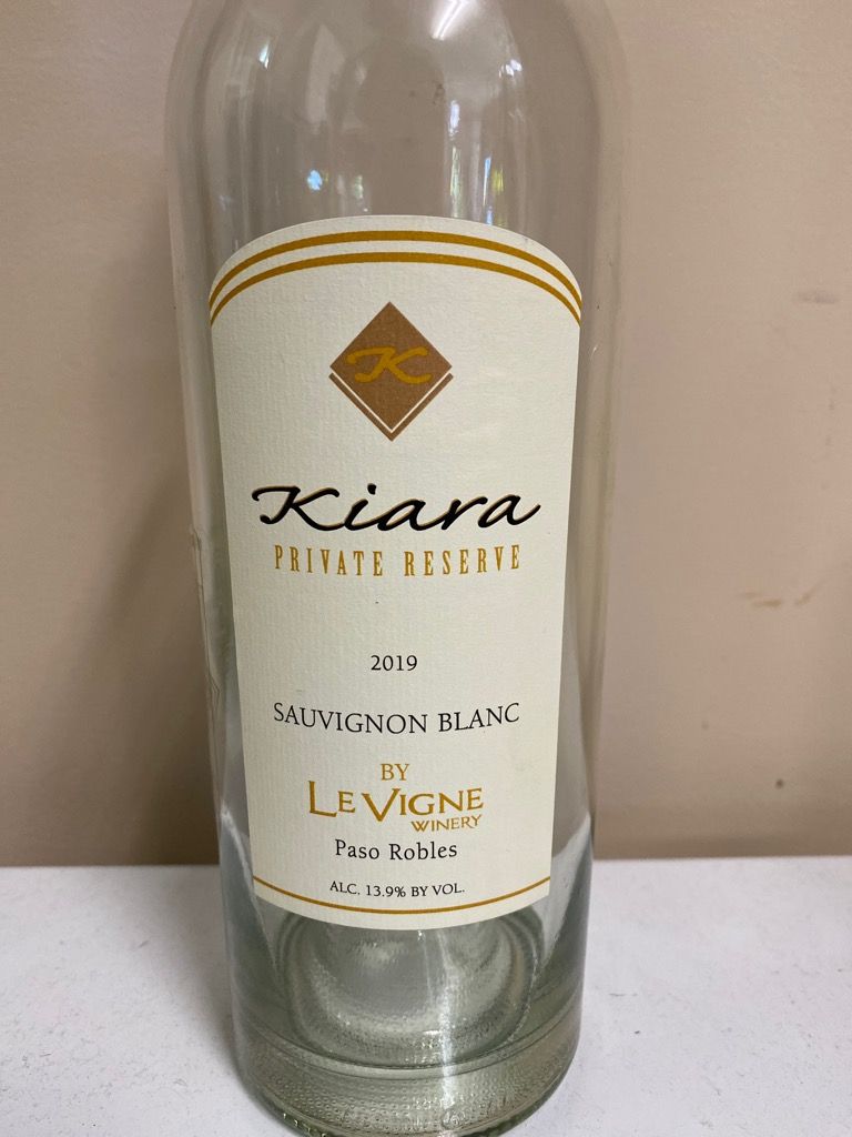 2020 Le Vigne Sauvignon Blanc Kiara Private Reserve, USA, California, Central Coast, Paso Robles