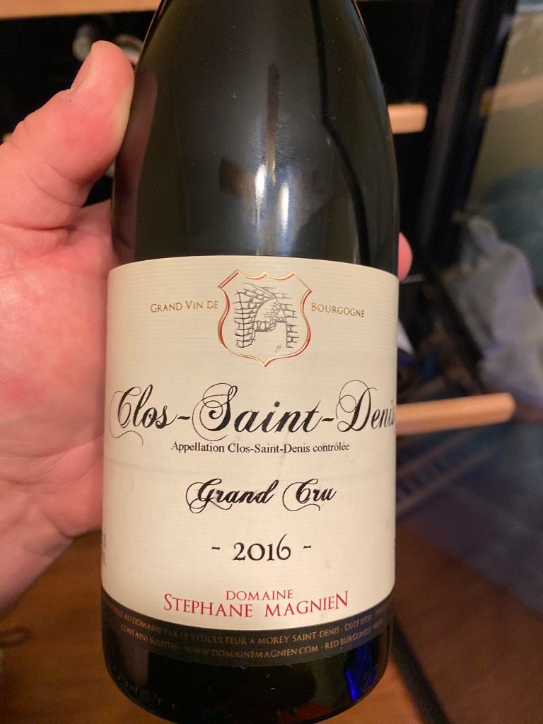 【予約】 2016 Domaine CellarTracker - Denis St. Clos Magnien Stephane ワイン