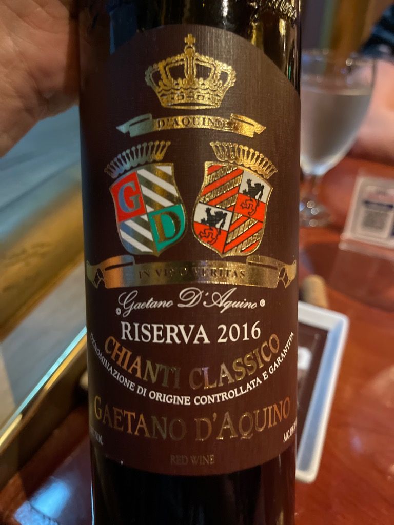 2016 Gaetano Daquino Chianti Classico Riserva Italy Tuscany Chianti Chianti Classico Docg