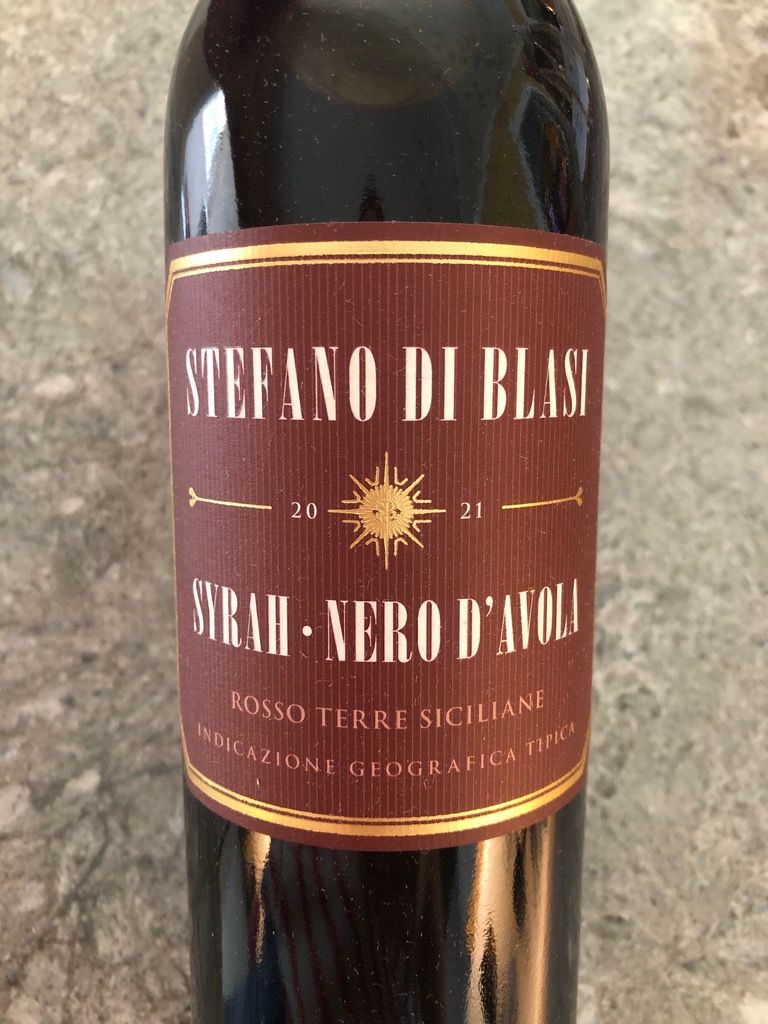2021 Stefano di Blasi Terre Siciliane Syrah Nero d'Avola, Italy, Sicily