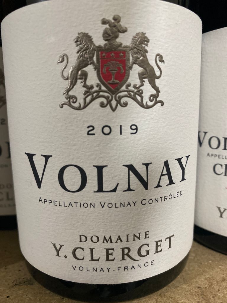 2020 Domaine Y. Clerget Volnay, France, Burgundy, Côte de Beaune ...