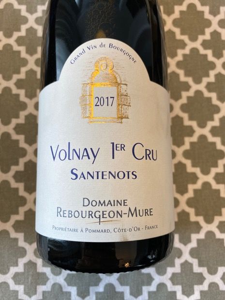 2017 Domaine Rebourgeon-Mure Volnay 1er Cru Santenots, France, Burgundy ...