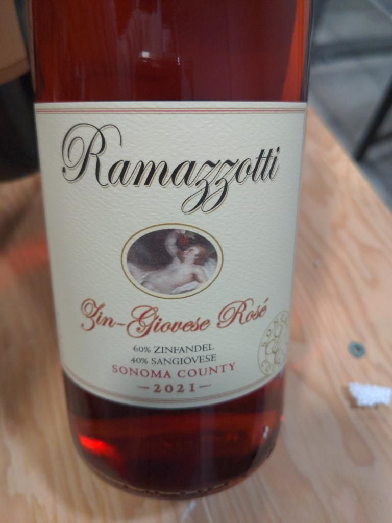 2021 Ramazzotti Wines ZinGiovese Rose, USA, California, Sonoma County