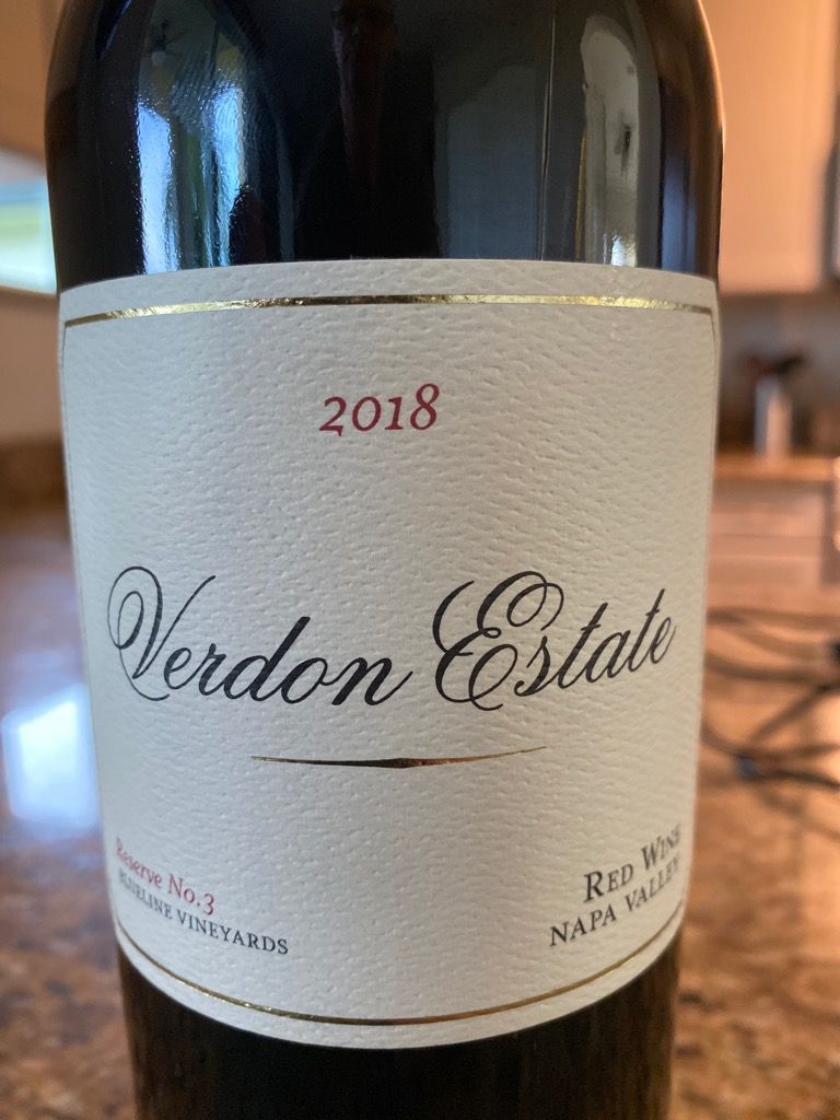 2018 Verdon Estate Reserve No. 5 Blueline Vineyards, USA, California