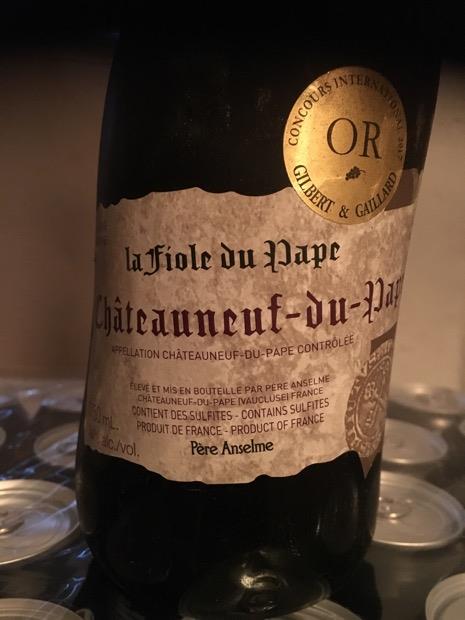 2015 Père Anselme Châteauneuf-du-Pape La Fiole du Pape - CellarTracker