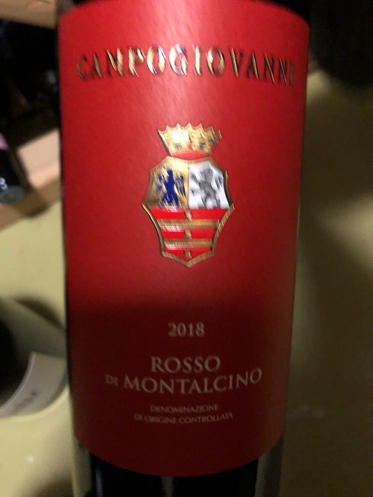 2018 Campogiovanni (San Felice) Rosso di Montalcino, Italy, Tuscany ...