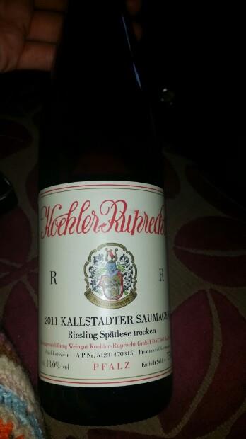 2012 Koehler Ruprecht Kallstadter Saumagen Riesling Spatlese Trocken R Germany Pfalz Cellartracker