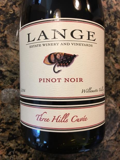 2014 Lange Pinot Noir Three Hills Cuvée, USA, Oregon, Willamette Valley ...