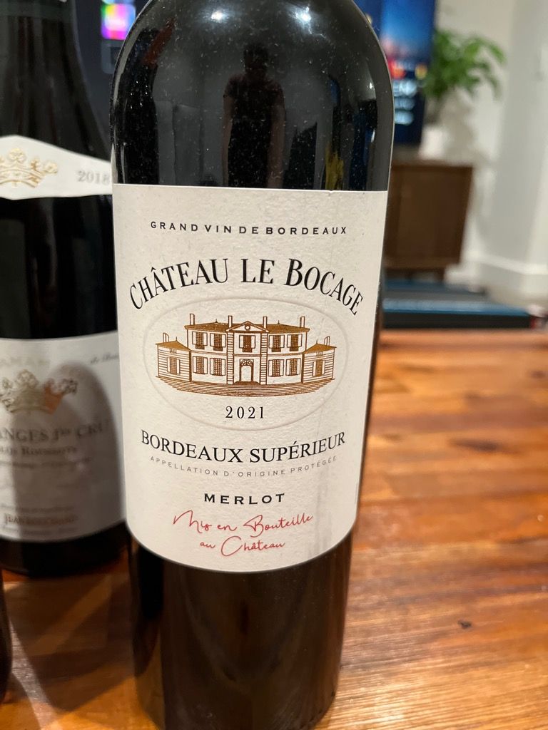 2021 Chateau le Bocage, France, Bordeaux, Bordeaux Supérieur ...