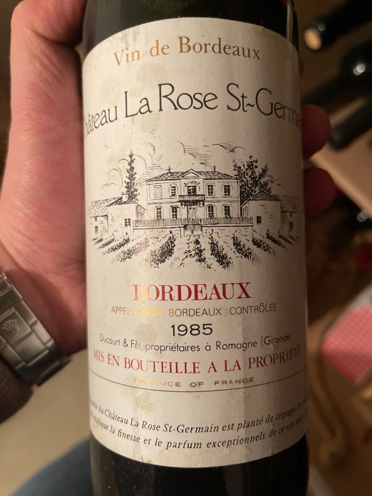 1985 Château La Rose St. Germain, France, Bordeaux, Médoc CellarTracker