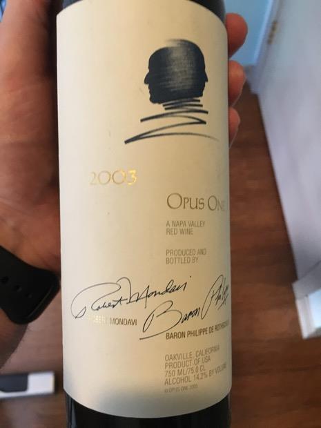 2003 Opus One - CellarTracker