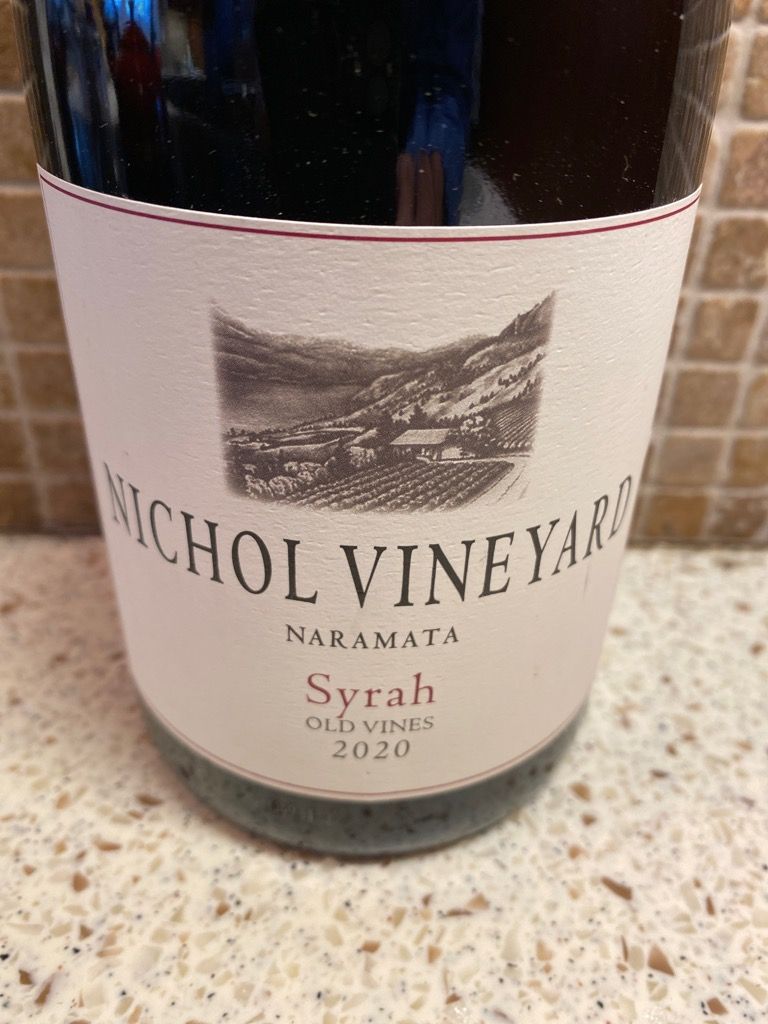 2020 Nichol Vineyard Syrah Old Vines Naramata, Canada, British Columbia ...