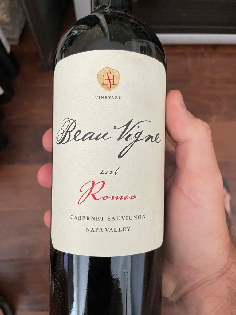 2016 Beau Vigne Cabernet Sauvignon Romeo Usa California Napa Valley Cellartracker 6887