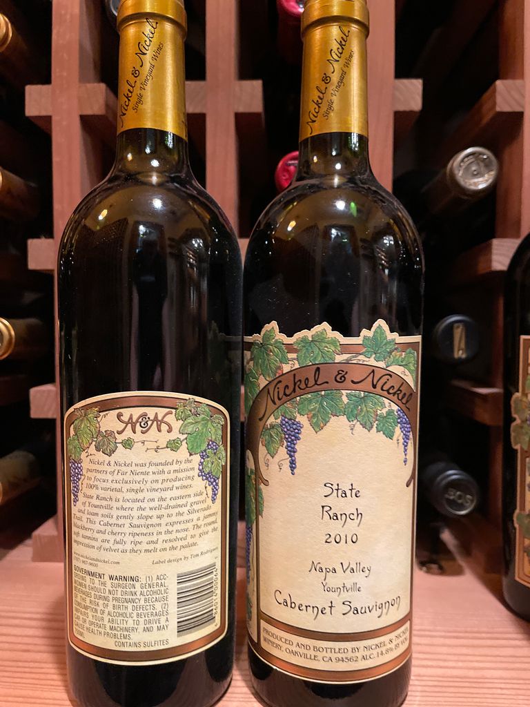 2010 Nickel & Nickel Sauvignon State Ranch, USA, California