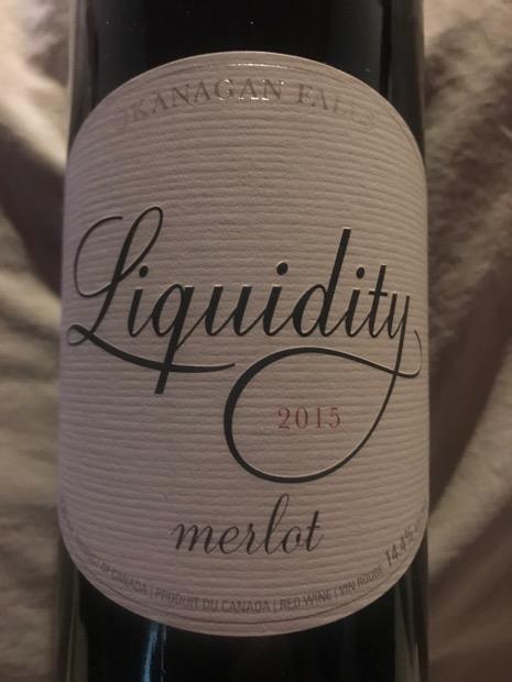 2015 Liquidity Wines Merlot, Canada, British Columbia, Okanagan Valley ...