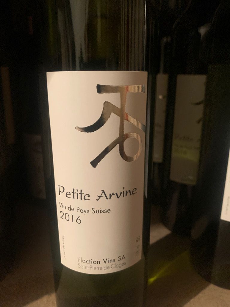 2015 Cédric Flaction Petite Arvine Valais, Switzerland, Valais ...