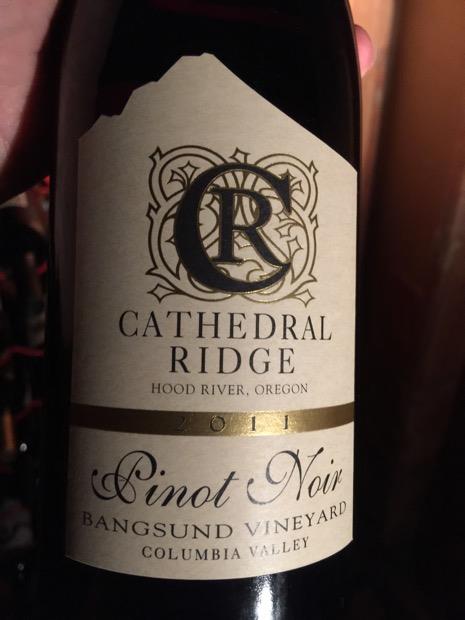 2011 Cathedral Ridge Pinot Noir Bangsund Vineyard, USA, Oregon ...