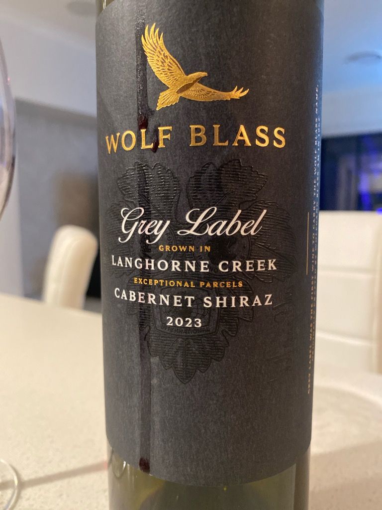 Label 97 2024 Wolf Blass Grey Label Cabernet Shiraz, Australia, South Australia ...