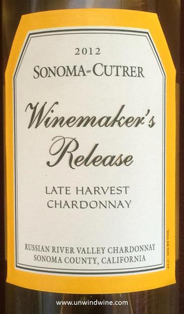 2011 Sonoma-Cutrer Chardonnay Winemaker's Release Late Harvest, USA ...