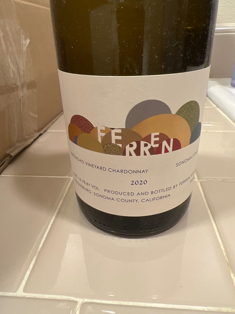 2020 Ferren Wines Chardonnay Frei Road Vineyard, USA, California ...