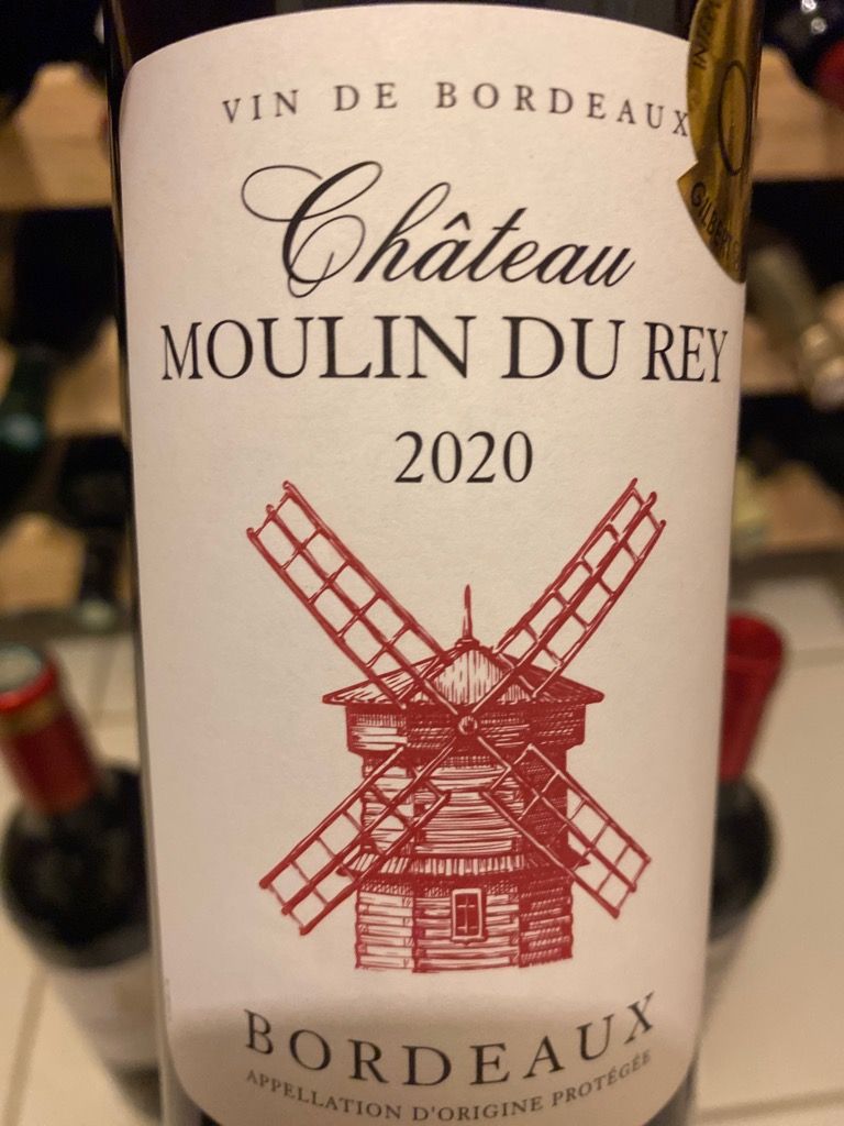 2020 Château Moulin du Rey, France, Bordeaux CellarTracker