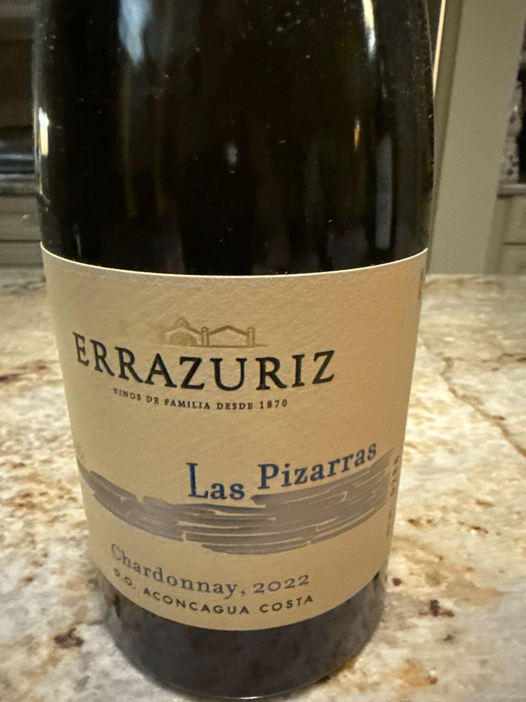 ワイン Errazuriz Las Pizarras Chardonnay 2022 2022 Errazuriz Chardonnay Las Pizarras - CellarTracker