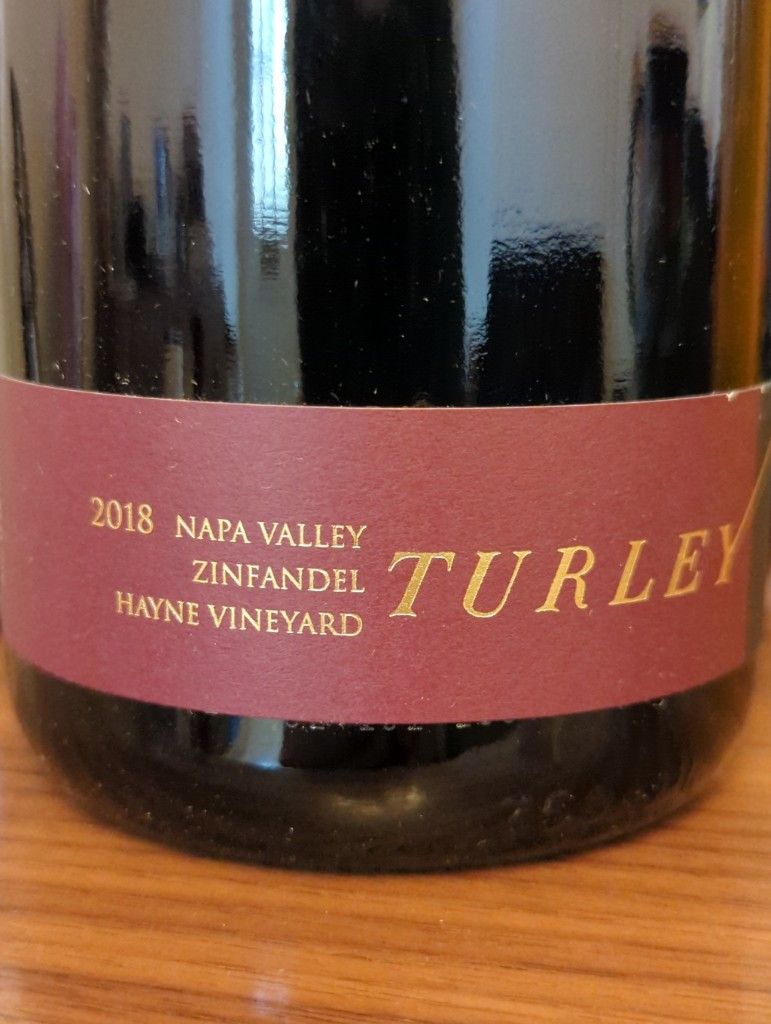 2018 Turley Zinfandel Hayne Vineyard, USA, California, Napa Valley, St