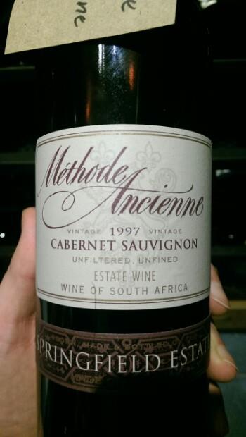 1997 Springfield Estate Cabernet Sauvignon Méthode Ancienne, South ...