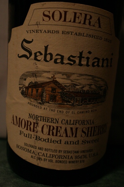 NV Sebastiani Vineyards \u0026 Winery Solera Amore Cream Sherry, USA ...